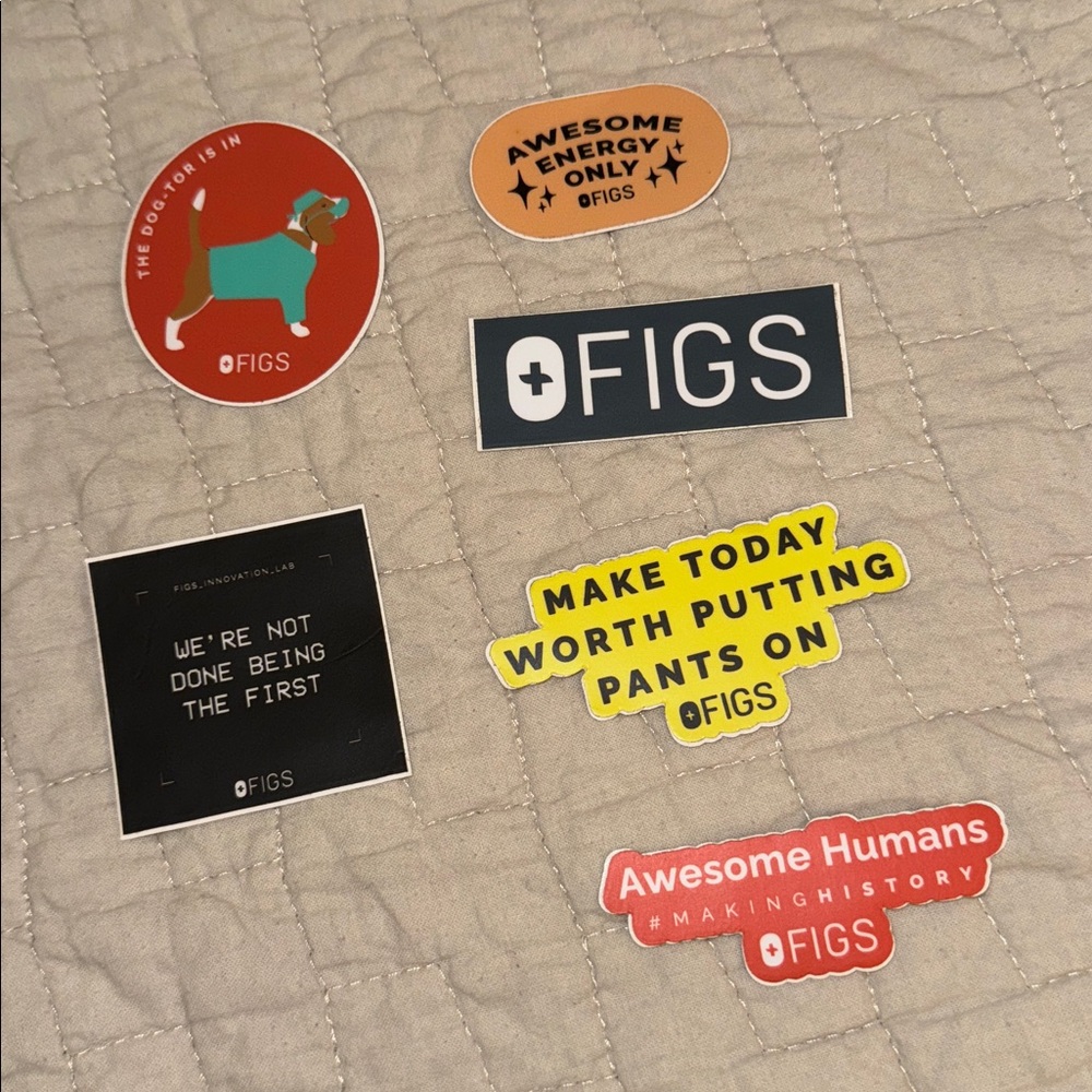 Figs Motivational Sticker Collection